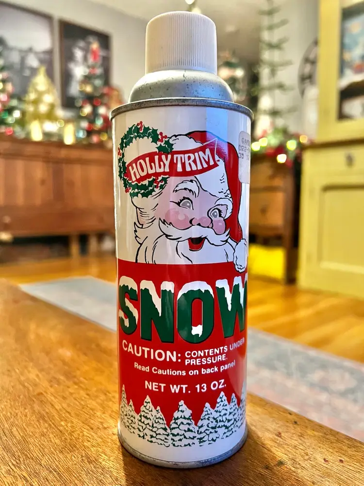 Can Of Vintage Christmas Snow