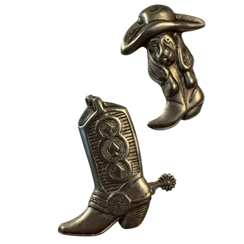 Cowboy Boot And Puppy Scatter Pins