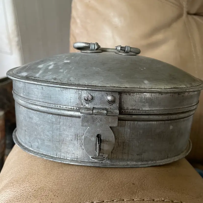 Brass Nickel Plated Oval Box
