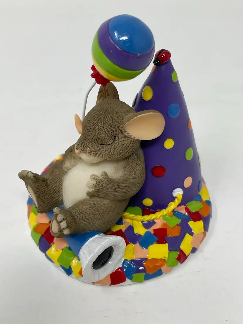 Vintage Fitz & Floyd Take Time To Dream Birthday Mouse Figurine 89/131