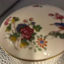 Vintage Wedge Wood Kutani Lidded Trinket Box