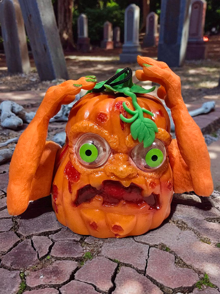 Spearhead 1994 Boglins Shakin  Pumpkin Vintage Action Figure Works Rare