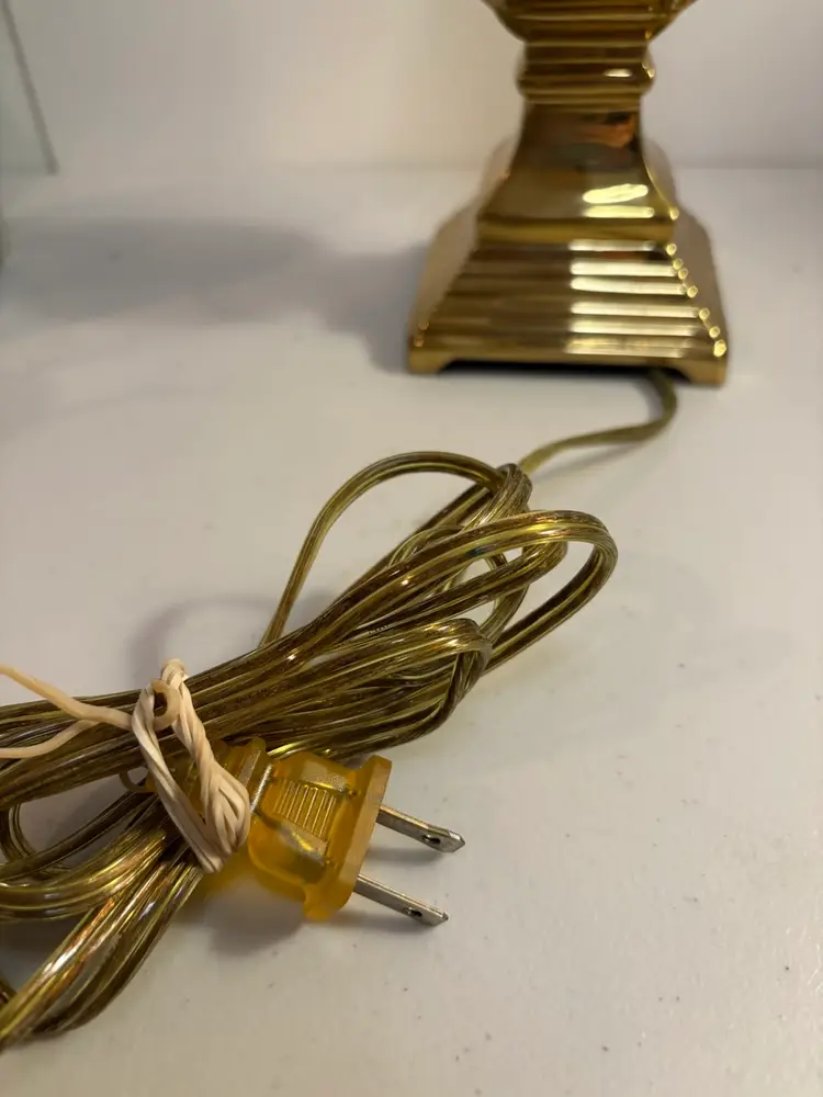 Solid Quality Brass Lamp 15” Tall