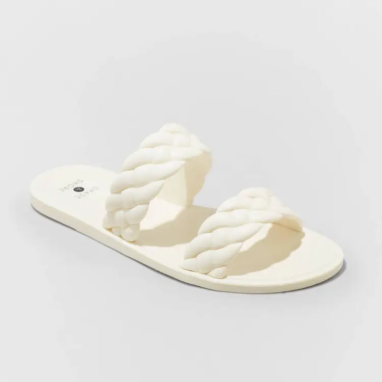 Women's Reign Jelly Sandals Shade & Shore Off-White Size 10