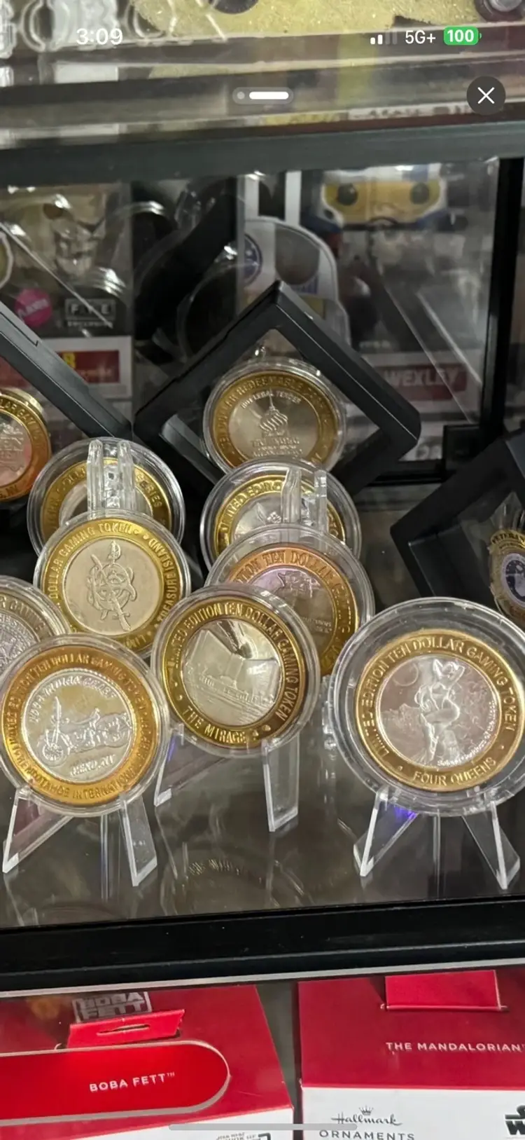 LIMITED EDITION TEN DOLLAR $10 GAMING TOKEN .999 FINE SILVER VARIOUS CASINOS