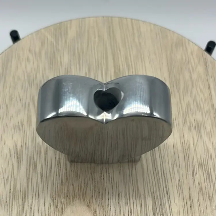 Metal Pen Holder Heart Shaped Desk Paperweight | 2”