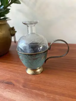 Vintage Made In Israel Decanter Bud Propagation Vase Unique Home Decor