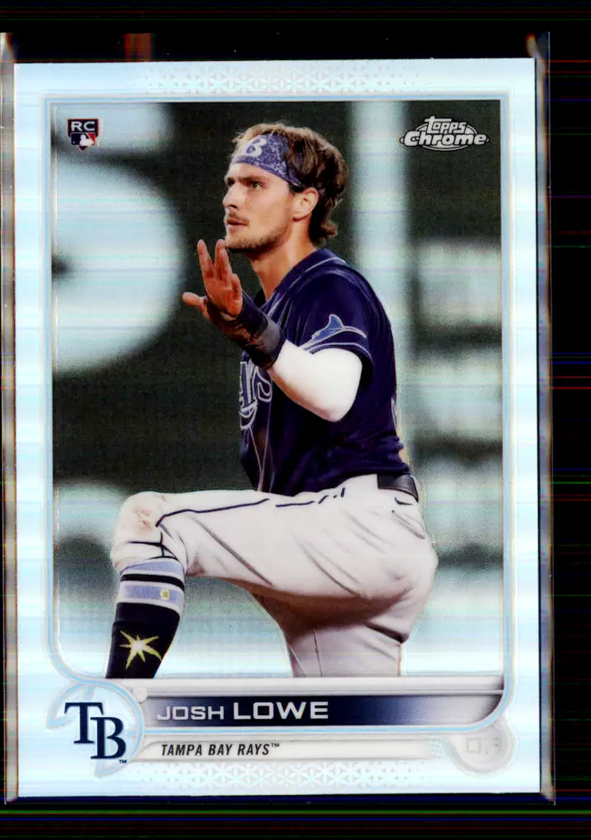 Josh Lowe 2022 Topps Chrome Refractor #83 - Tampa Bay Rays - (147-240)