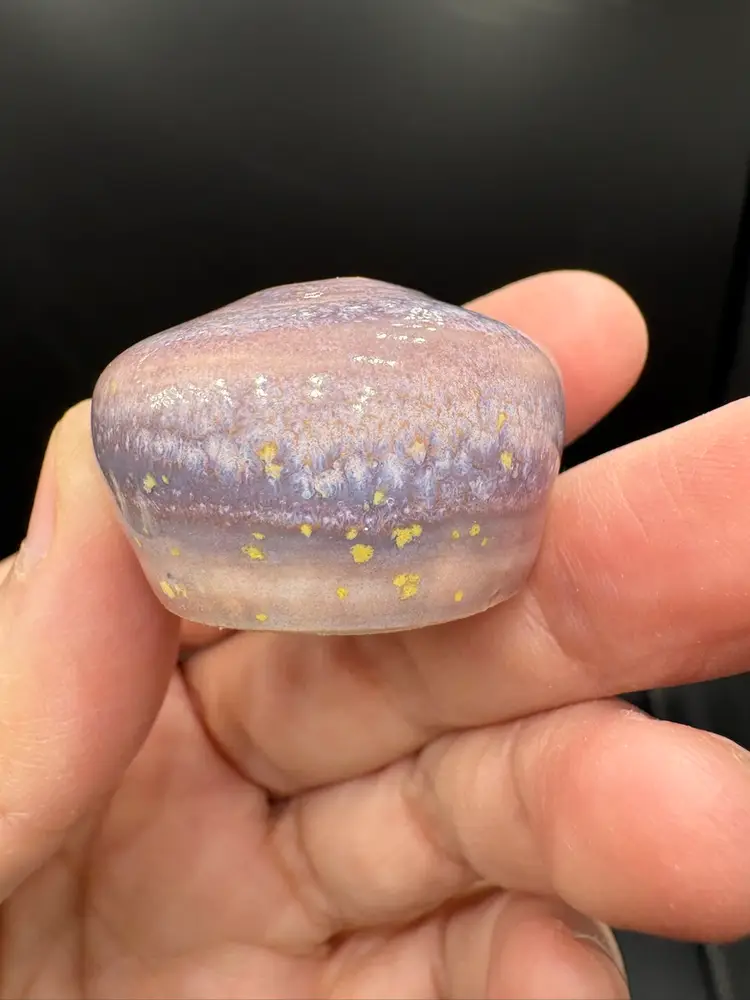 Made By Me - Lavender Galaxy Mini Squat Vase 3/4” Controlled Chaos Pottery