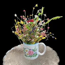 Flowered Mug of Spring Flowers