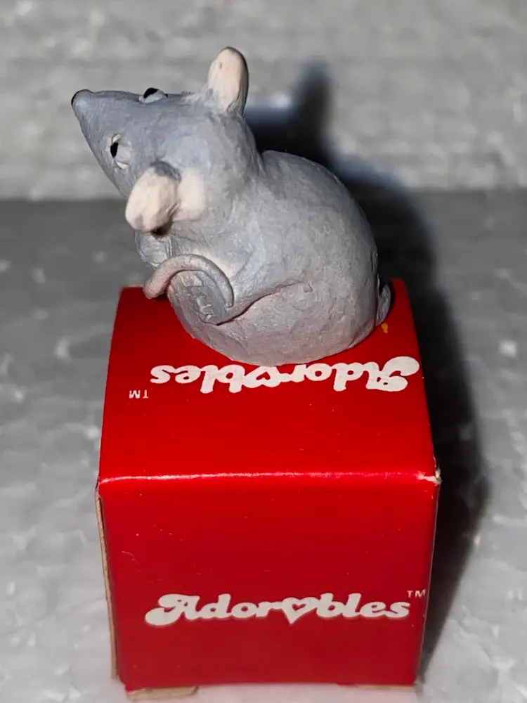 #01 Adorable's animal Figurine made in Scotland, hand painted as pictured