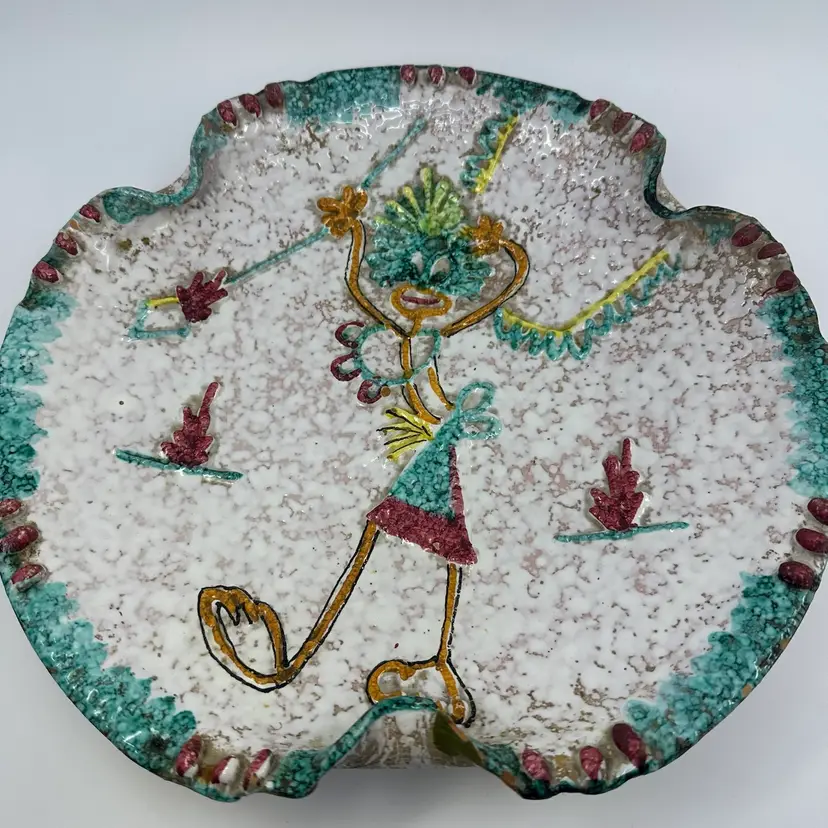 Fratelli Franciullacci Italian Pottery Decorative Tray/Bowl 12”