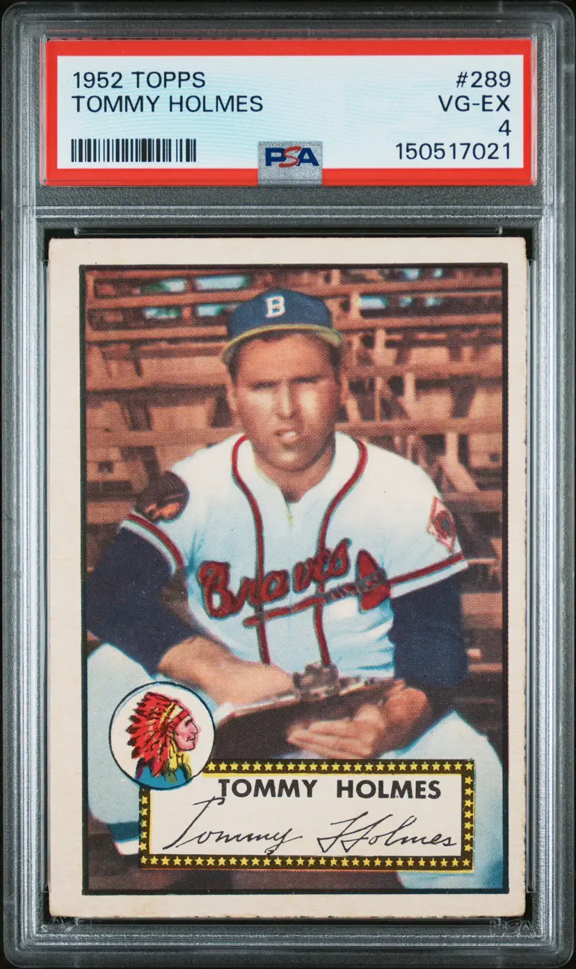 Tommy Holmes 1952 Topps #289 PSA 4 - Boston Braves - (pk) -