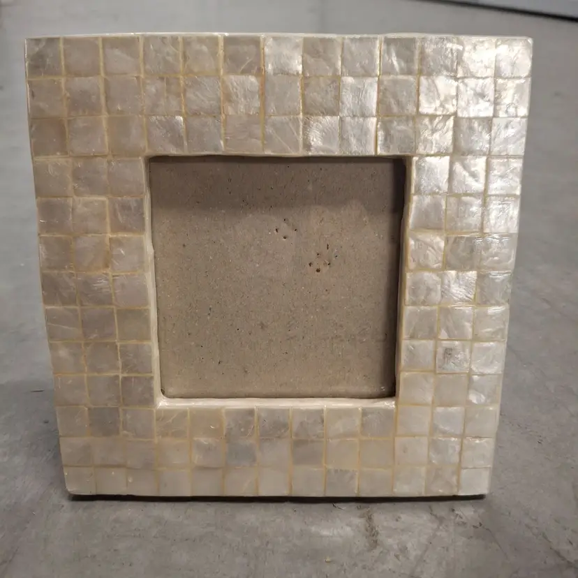 Nicole Miller Home Mother Of Pearl Mosaic Picture Frame 5x5