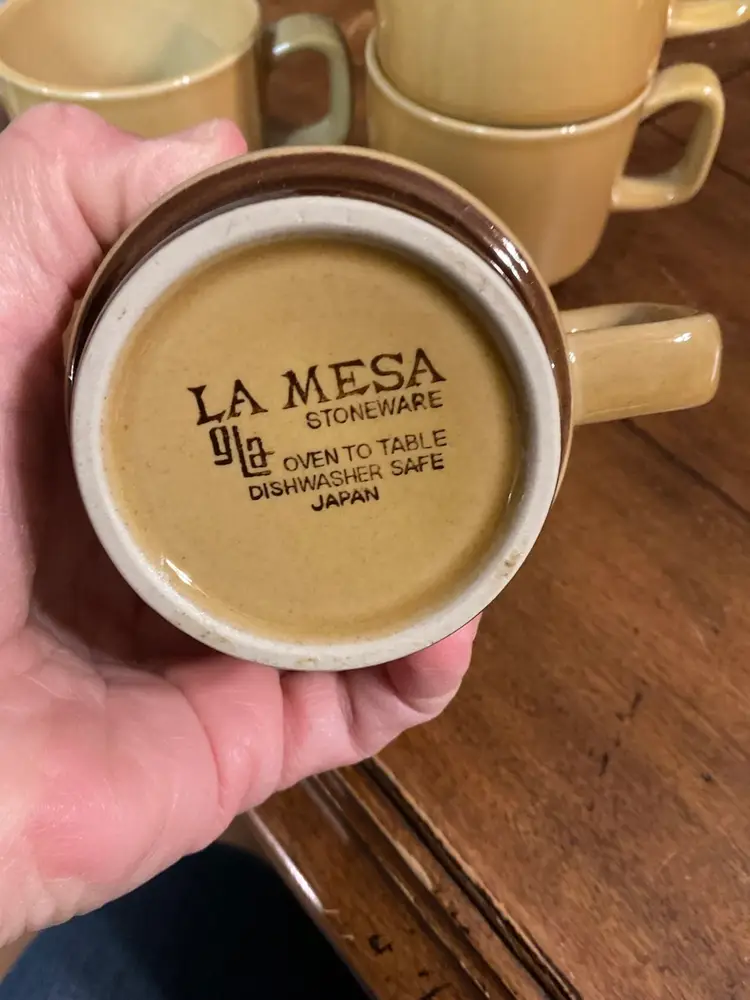 La Mesa Stoneware Coffee Mug Cup Vtg Oven To Tableware Dishwasher