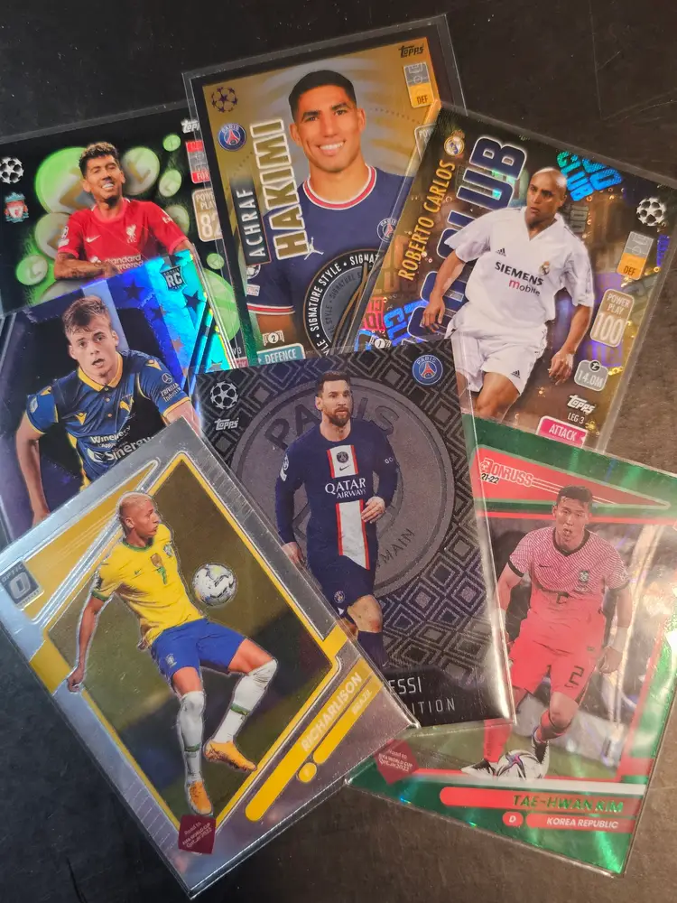 Soccer or Futbol Cards Kicking Off at Lunch Time