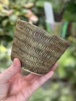 #28 Handmade pot, no drainage 4.5 inch