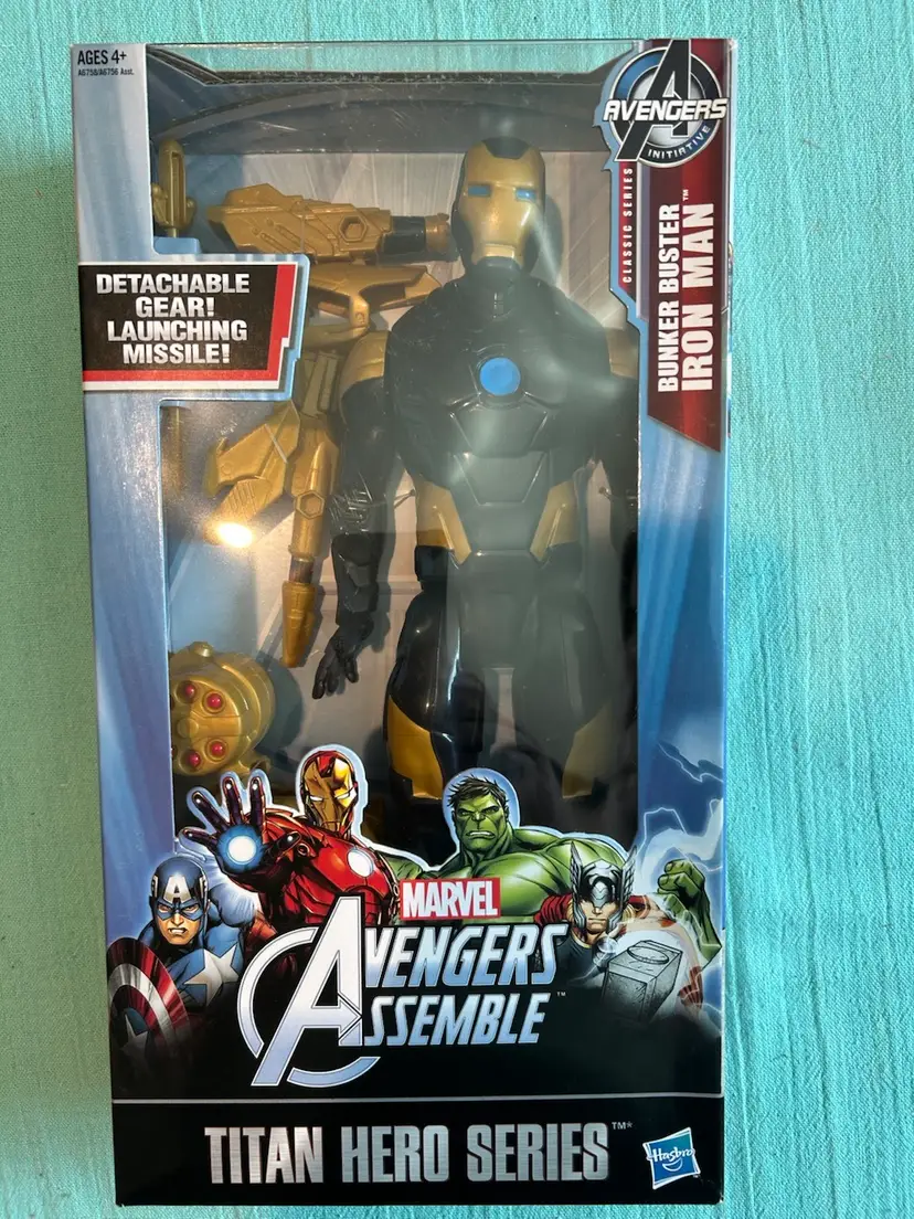 Marvel Avengers Titan Hero Series Bunker Buster Iron Man 12" Action Figure NEW