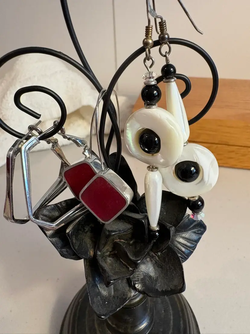 Three Pairs Of Earrings