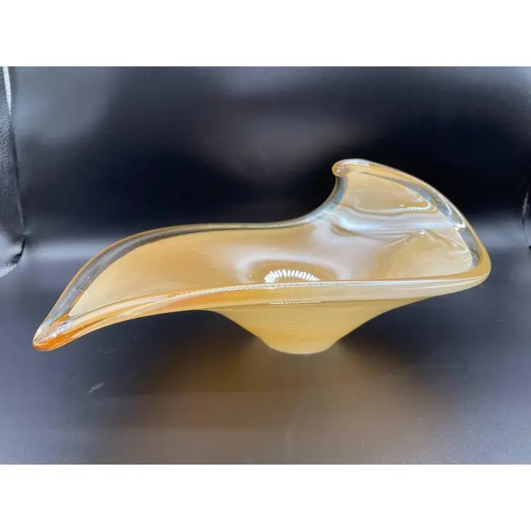 Vintage Murano Style Art Glass Dish/Bowl Hand Made In Italy