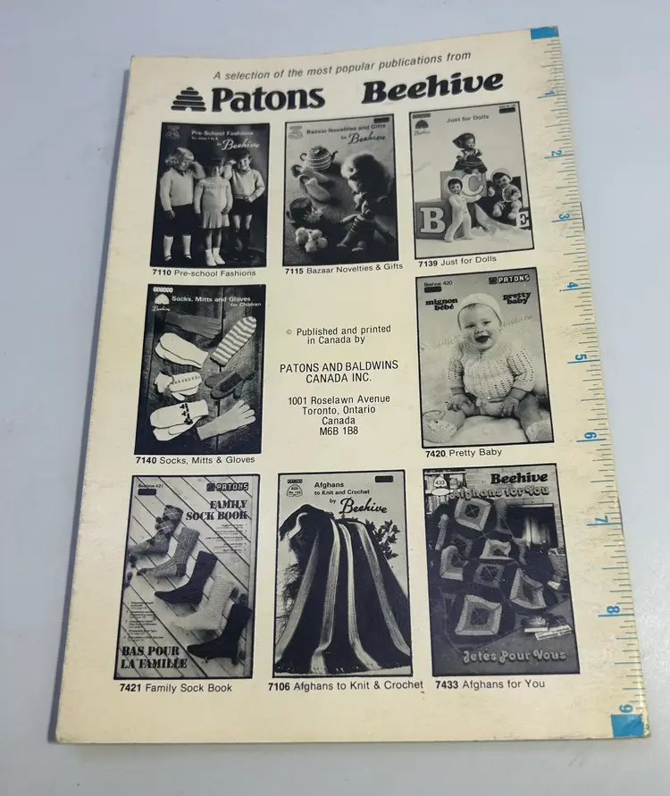 Vintage Patons Bazaar Novelties & Gifts by Beehive Knitting and Crochet Craft Book