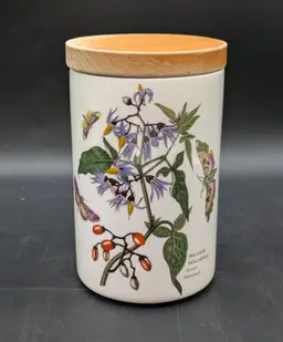 Portmeirion 7" canister Solanum Dolcamara