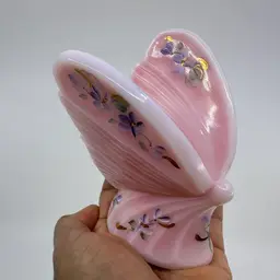 Fenton Rosaline Large Butterfly Numbered Limited Ed Signed