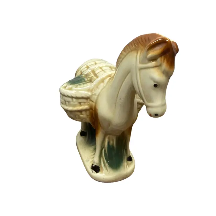 Vintage Ceramic Burro Made In Brazil