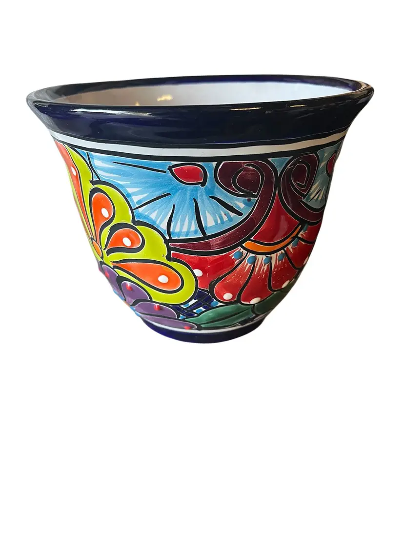 Item # 144 6 3/4" Talavera Pot / Campana pot
