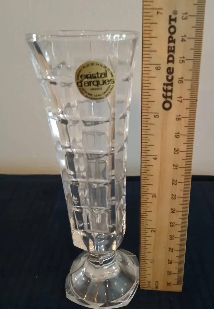 Gorgeous Vintage Crystal Bud vase