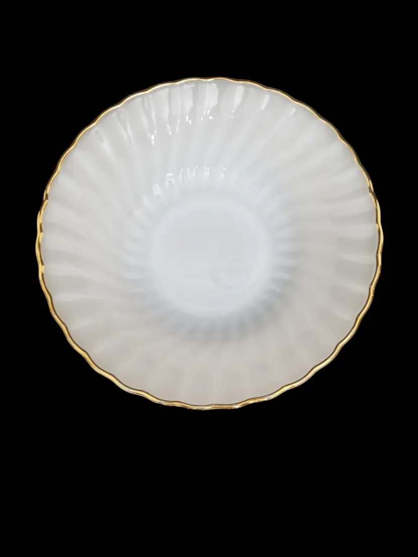 Vintage Anchor Hocking Golden Shell Vegetable Bowl