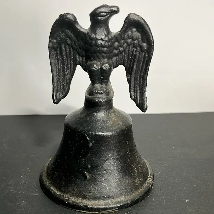5” Cast Iron Eagle Bell , Black