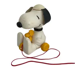 VTG Snoopy Helicopter Spin Pull Toy 1972