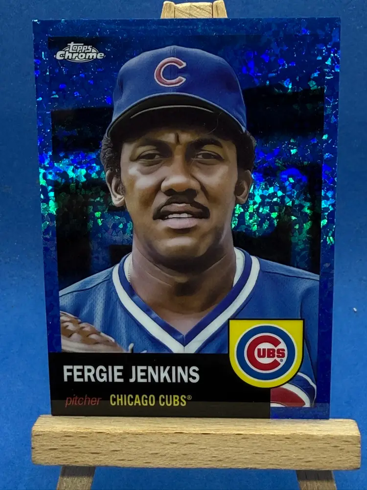 2022 Topps Chrome Platinum Fergie Jenkins #59 Blue Mini Diamonds /199 A83 Chicago Cubs