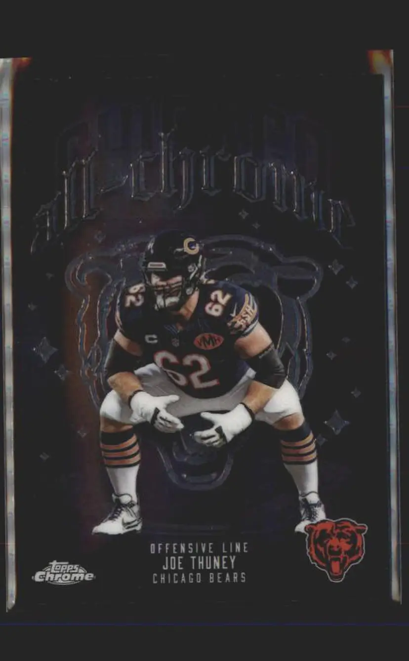 Joe Thuney 2025 Topps Chrome #ACT-14 All Chrome Team - (138) - Chicago Bears