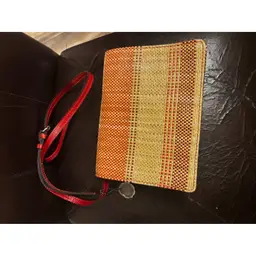 Patricia Nash Laurentina Italian Straw Leather Crossbody Bag