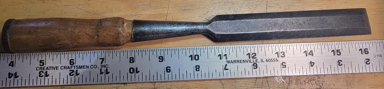 Winchester 1" Socket Chisel No. 4987, USA Made, Early 1900s Vintage Beveled Edge