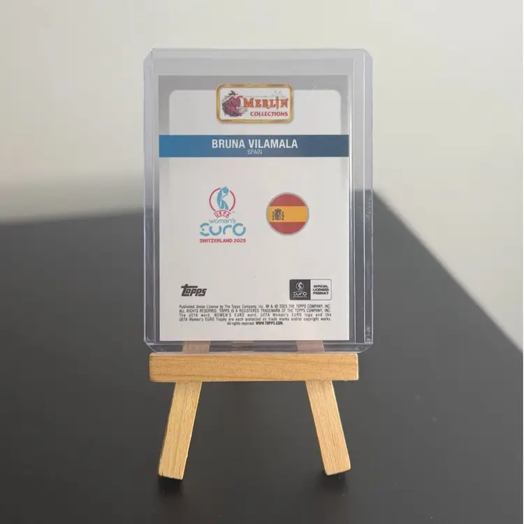 2025 Topps Merlin Women's UEFA Euros Bruna Vilamala /99 National Debut
