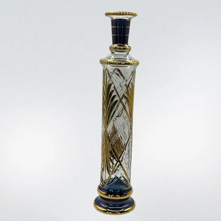 Tall Egyptian Blown Glass Perfume Bottle No Stopper