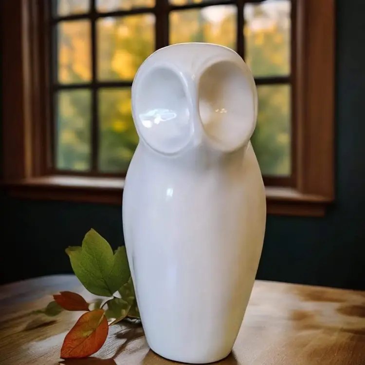 Vintage Royal DUX Abstract Owl - Signed by Artist & Stamped on the side. 🦉