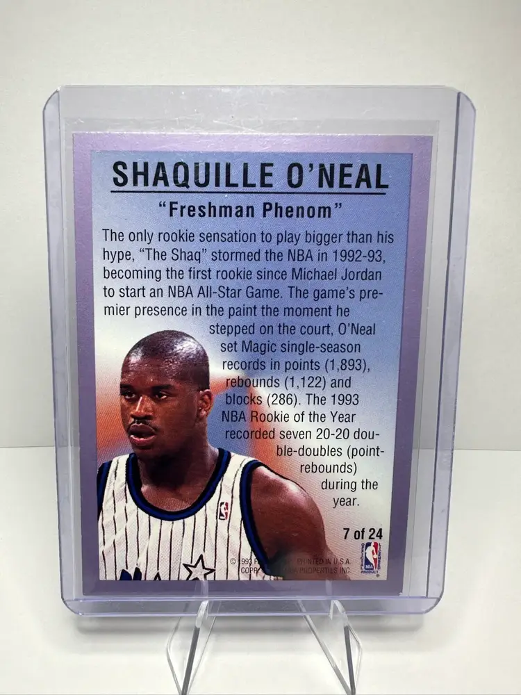 1993-94 Fleer  SHAQUILLE ONEAL All Star Weekend  #7 Orlando Magic.