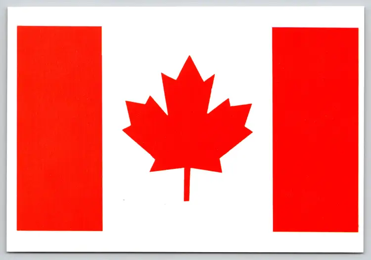 Postcard Canadian Flag Canada - 11789