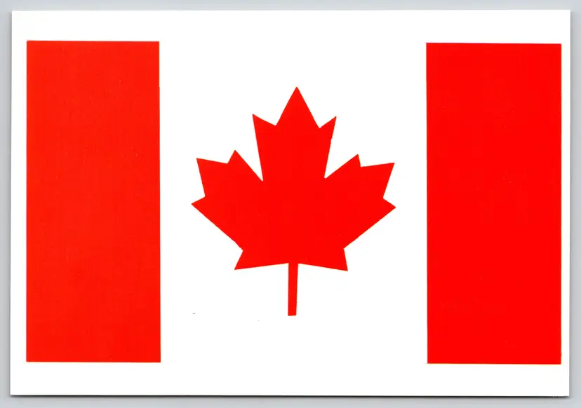 Postcard Canadian Flag Canada - 11789