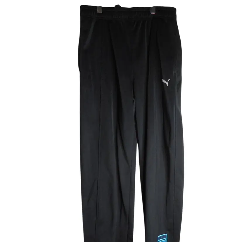 Puma Black / Blue athletic casual track Pants Size XL (18-20) pockets