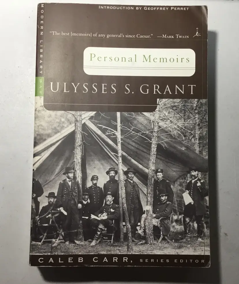 Book, U.S. Grant Personal Memoirs, 1999, Caleb Carr, ed., paperback, 2 vol. in 1