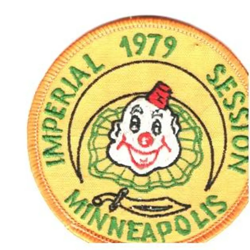 Vintage Patch 1979 Imperial Session Shriners Minneapolis Minn Collectible Organizations Charities