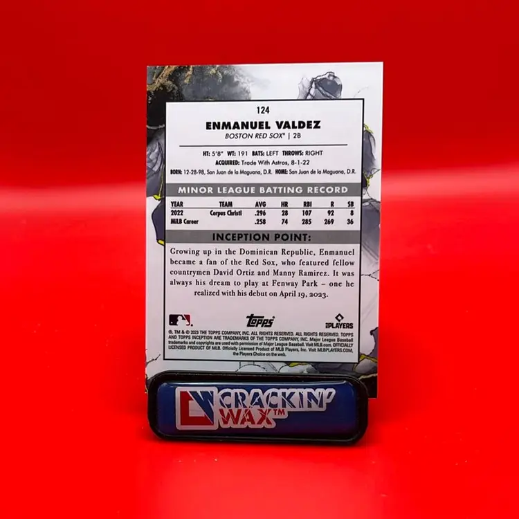 Enmanuel Valdez 2023 Topps Inception RC Orange Parallel 12/50 Boston Red Sox