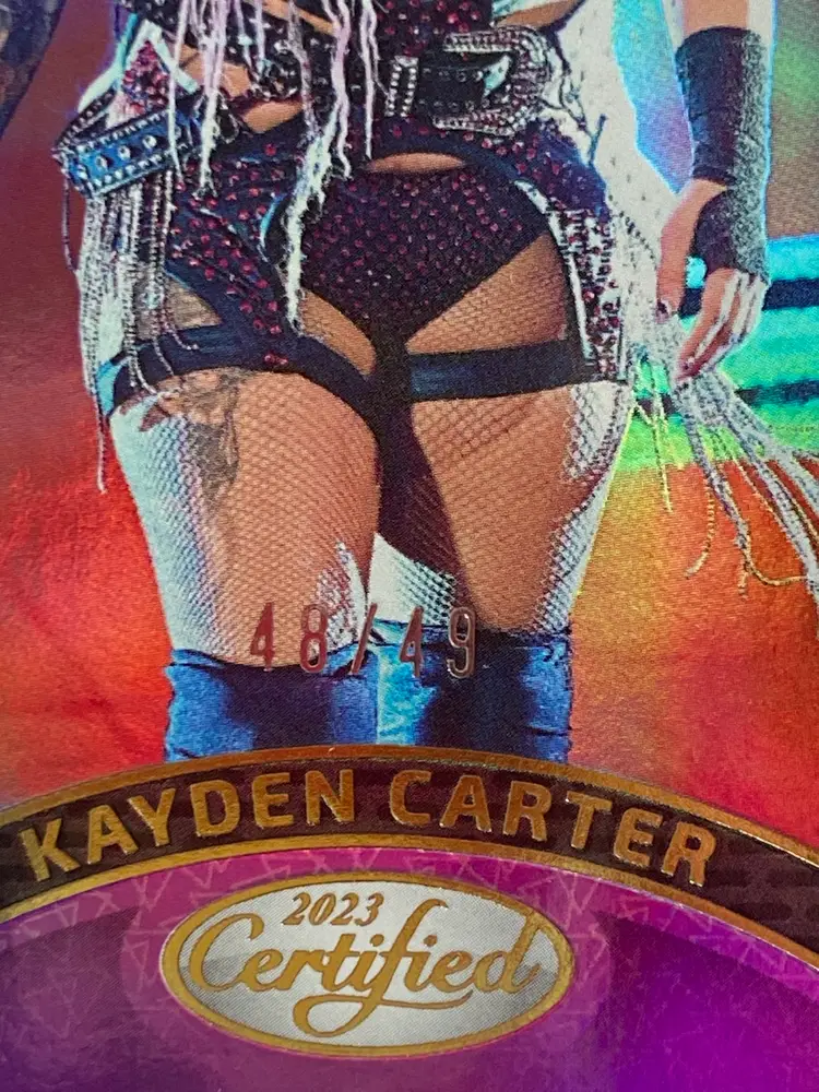 2023 Chronicles Kayden Carter Certified Purple /49