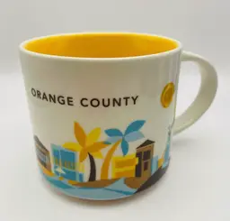 Starbucks Ceramic Coffee/Tea Mug, ORANGE COUNTY, You Are Here, Dated 2017