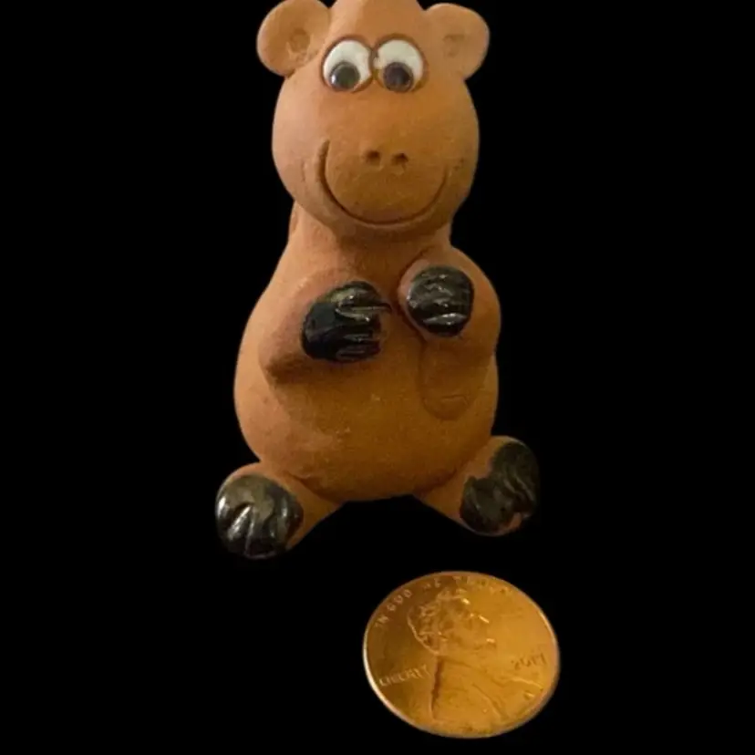 #18- Vintage 1960-70s Barro Mud Clay Terracotta Animal Sculpture Figurine Made In Costa Rica Hand Made As Pictured